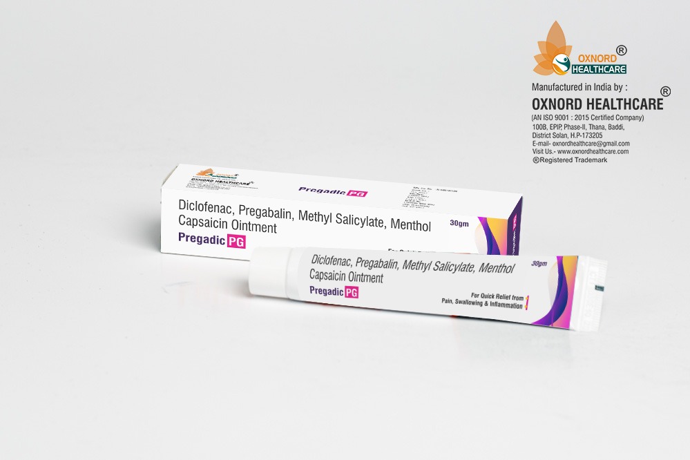 Diclofenac  Pregabalin Methyl salicylate Menthol capsaicin  ointment    